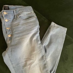 J crew high rise skinny jeans